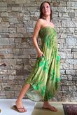 Monstera Bandeau Jumpsuit Green